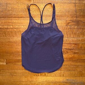 Lululemon Workout Tank Top Racerback Mesh Athletic Purple Size 6